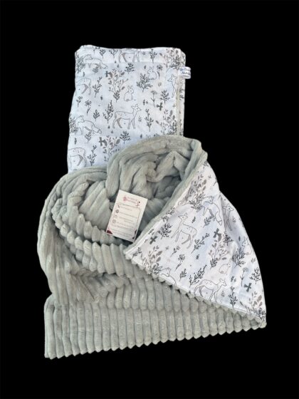 Couverture coton/Minky velours